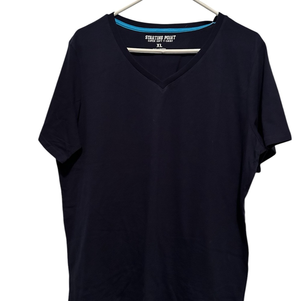 Womens navy V-Neck Shirt